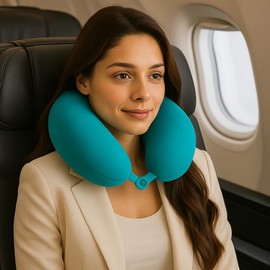 Kamaca Neck Cushion, Neck Support with Skin-Friendly Soft Plush