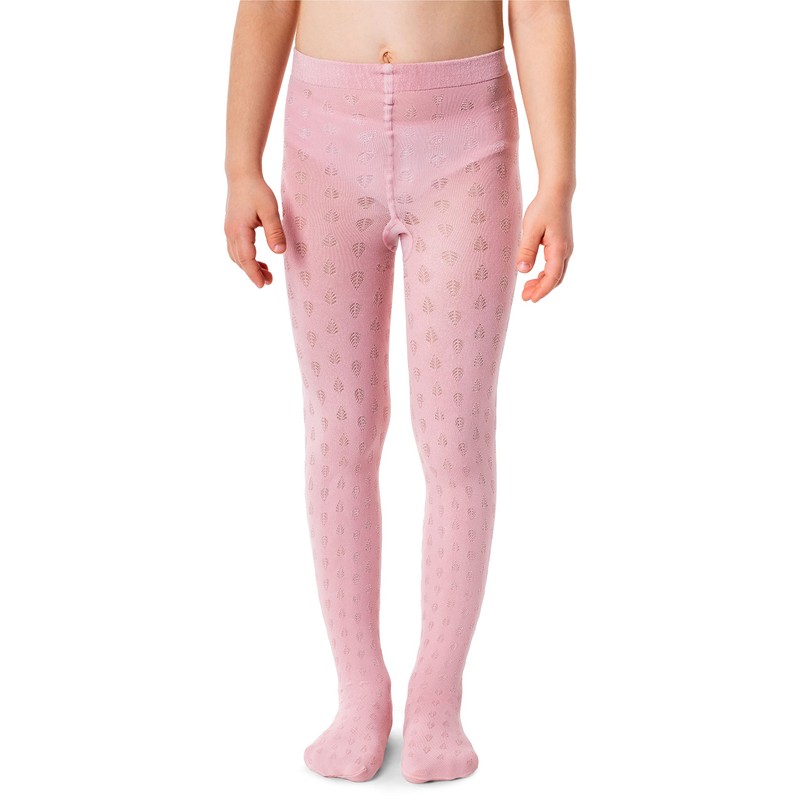 NOQ Girls Tights with 3D Effect Pattern Plain Dance Gymnastics