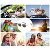YAMEIZE Retro Hexagon Metal Frame Sunglasses - for Women Men