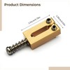 Packool 6 Pcs Guitar Bridge Saddles, Quality Brass 0.41" (10.5