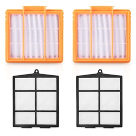 Jollsung AV2501S Replacement Filters for Shark Robot Vacuum AV2501AE RV2502AE RV2520AOUS AV2510AOUS AV2511AE RV2610WA RV2610WD, 2 HEPA Filter and 2 Pre-Motor Filter