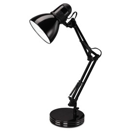 Alera ALE Architect Desk Lamp, Adjustable Arm, 22" High, Black