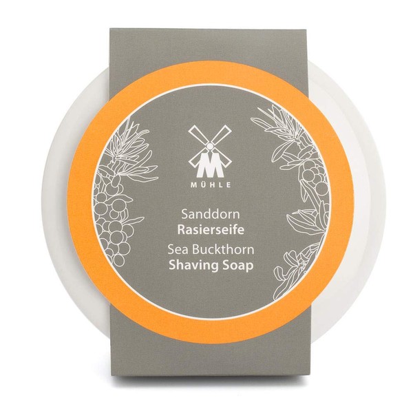 MÜHLE SHAVE CARE Porcelain Dish incl. Sea Buckthorn Shaving Soap 65g