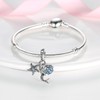 PANPOKI Sea Turtle 925 Sterling Silver Charms for Bracelets and