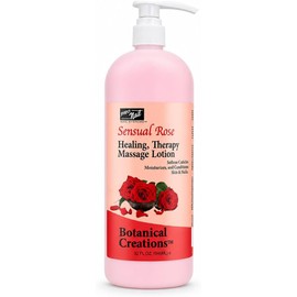 PRO NAIL Loción De Masaje Terapéutico Curativo - Pedicura Profesional, Manicura Corporal Y Con Aceite Caliente, Infusionada Con Aceites Naturales, Vitaminas, Pantenol Y Aminoácidos(Rosa Sensual, 946 M