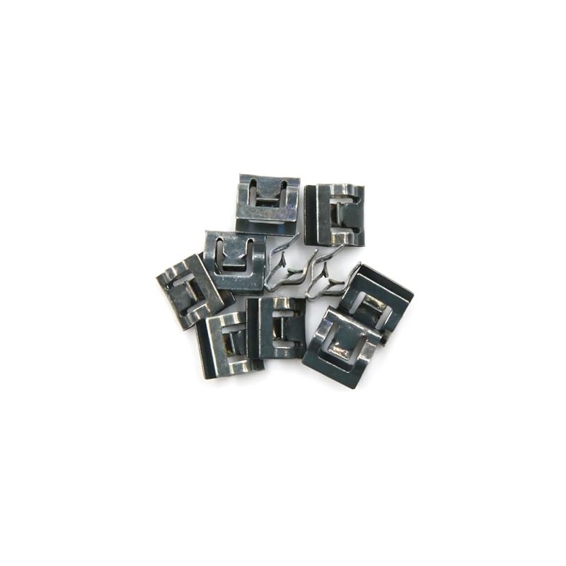 A ABSOPRO 10pcs Black Car Auto Interior Dashboard Trim Metal