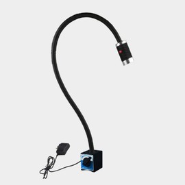 QUJILINE Machine Light 9W 110-220V High Intensity Cob Led Work Light 31″/39″47″ Plus Long Gooseneck Flexible Adjustable 10T Magnetic Base White Light (39″ 9W)