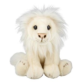 Forest & Twelfth 12" Stuffed Lion, White Plush, Heirloom Collection Stuffed Animal, Premium Materials, Best Gift for Kids Age 3+, Nursery and Room Decor (12'' Lion, White)