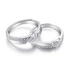 yuruyi Matching Couple for Rings - Romantic Heart Design |