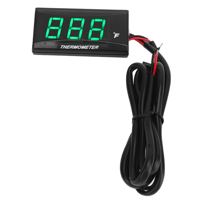 Motorcycle Water Temperature Gauge Ultra Thin LCD Display ABS Housing