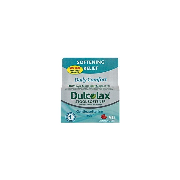 Dulcolax Stool Softener, Liquid Gels, 50 ct. by Dulcolax