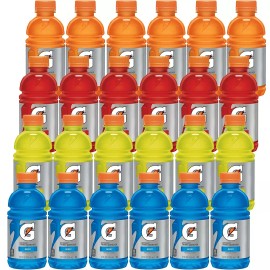 Gatorade (24 BOTTLES) 12 oz GATORADE SPORTS DRINKS VARIETY ORG,LEMON, FRUIT PUNCH, BERRY