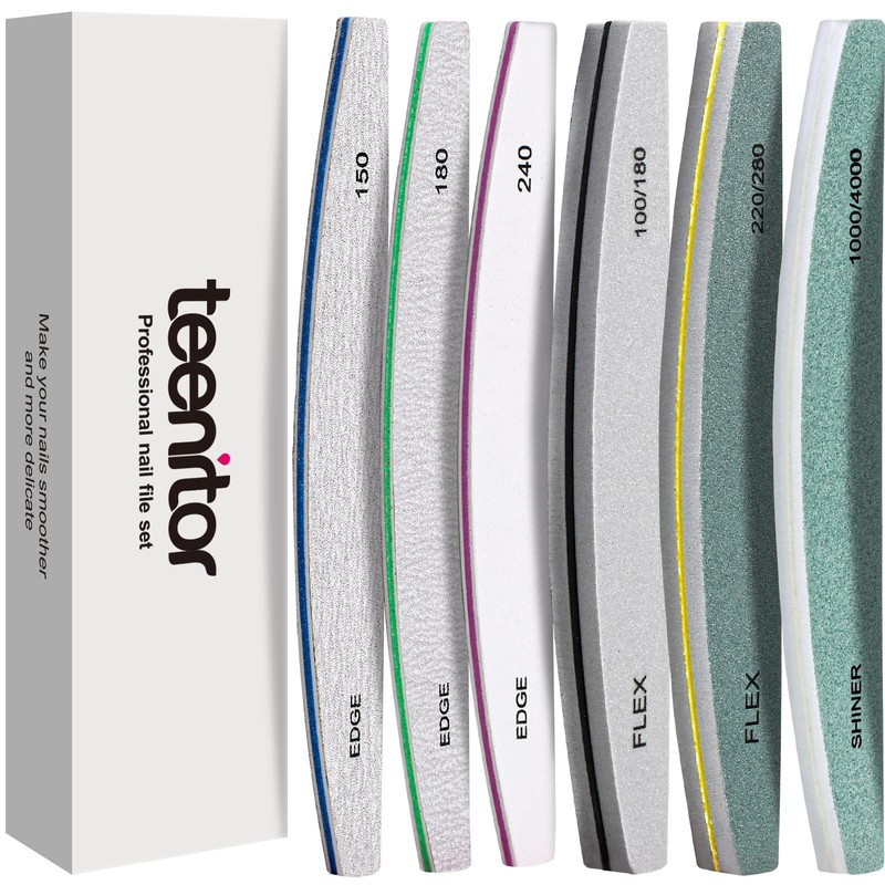 Teenitor Nail File Buffer, Nail Files, Nail Buffer Set to