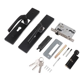 Door Handle Lock with Compound Lock Core Universal Type Door Lever Handle Lock for Bedroom