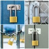 Ankilo Padlock with Key, Waterproof Solid Brass Key Lock with