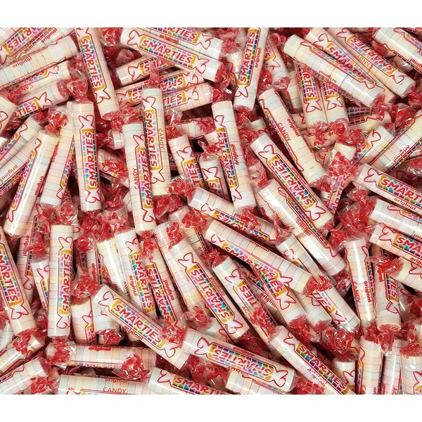 CrazyOutlet Smarties Assorted Fruit Flavored Hard Candy Rolls, Party Favorite Candy Individually Wrapped, Bulk Pack, 2 Lbs