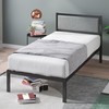 ZINUS Korey Metal Platform Bed Frame with Upholstered Headboard /