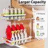 Liuoud Under Sink Organizer Storage 1 pack, 2 Tier Slide