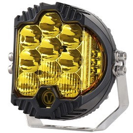 SHNJAUTO 7 inch 90W Amber Yellow LED Driving Light Compatible with Wrangler Off Road Vehicle ATV UTV Cart Lighting Trucks Pickup F150 Work Light, Pack of 1