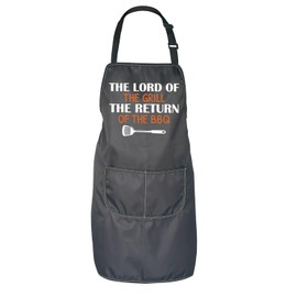 JNIAP Master of the Grill Gift Lord of the Grill The Return of the BBQ Apron BBQ King Gift (The Lord of the Grill Apron)