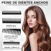 Juego de 5 Cepillos para Cabello Rizado, Desenredante y Peine