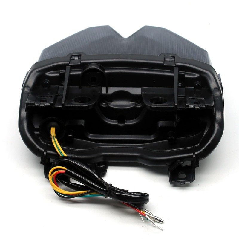 MZS Motorcycle Tail Light, LED Integrated Turn Signal Blinker Brake