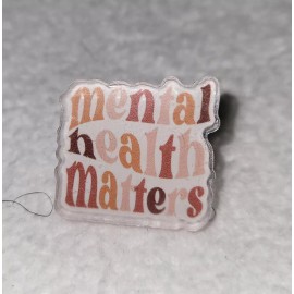 Mental Health Pin / Stickes Set  Normalize Good Vibes Ground Meditate Breath Zen