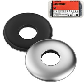 (100Pcs) #10 * 1"=4.8mm*25mm 304 Stainless Steel EPDM Bonded Sealing Washers Neoprene Rubber Washer, Gasket Assortment Kit for Screws