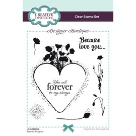 Creative Expressions Designer Boutique Collection-Eternal Poppies-Clear Stamp Set, A6
