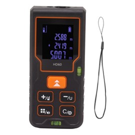 Laser Distance Meter High Accuracy Portable Handheld Rangefinder for Engineering Construction Woodworking 60m/196.9ft