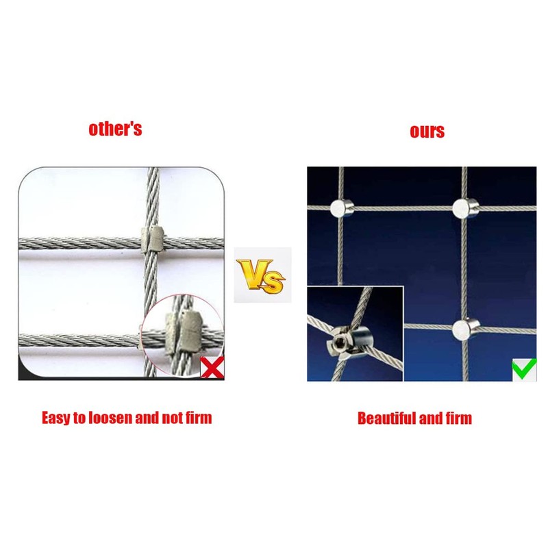 10Pcs Cross Cable Clamps 316 Stainless Steel Corrosion Resistant Cross