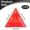 SIRLOMU 2 Pack Standard Reflector for Trailer Rear, Triangle Rear