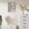 Cute Duck with Pink Bow Framed Art Paintings Wall Decor