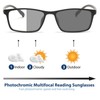 K.LAVER Premium Progressive Multifocal Reading Glasses Photochromic Lens TR90 Black