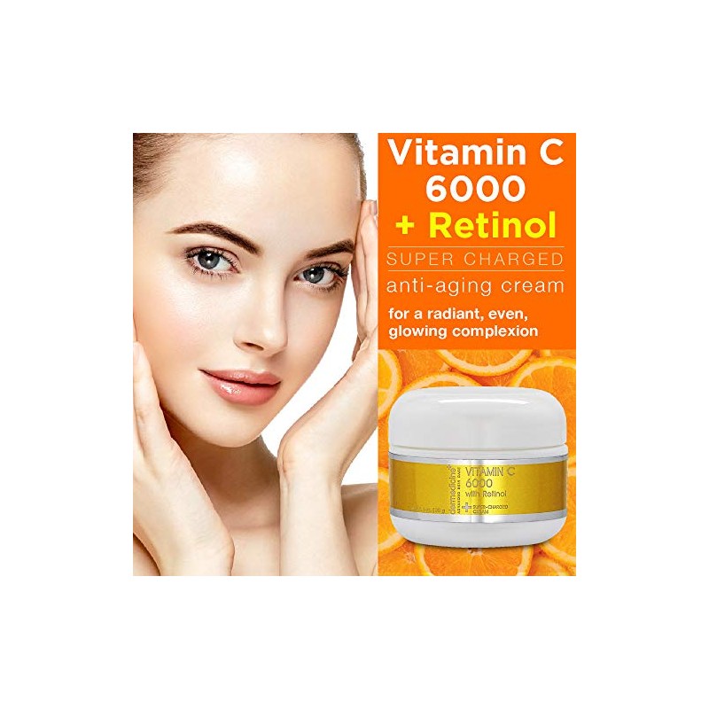 Dermedicine Vitamin C 6000 with Retinol Super Charged Cream 1oz