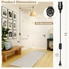 DiCUNO Hanging Lantern Extension Cord Cable, E26 Pendant Light Socket