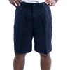 Haggar Men's Cool 18 Pleat Front Expandable Waist Short, Navy,