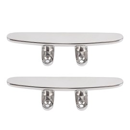 Msiud Cleat Stainless Steel, Heavy Duty Marine Boat Mooring Cleat, Stainless Steel Construction, Secure Fixing and Easy Installation, Suitable Piers, Docks, Applications for Small to Large