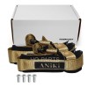 ANIKI DARK GOLD 4 POINT AIRCRAFT BUCKLE RACING SEAT BELT