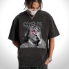 US Stock 100% Cotton Men's Washed T Shirt American Casual