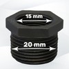 Reducer with male thread 3/4 inch and internal thread 1/2