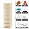 MAX Houser 6 Tier Shelf Hanging Closet Organizer, Cloth Hanging