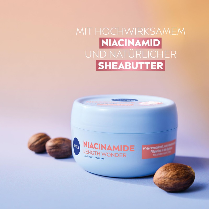 NIVEA Niacinamide Length Wonder 3-in-1 Hair Mask, 200 ml