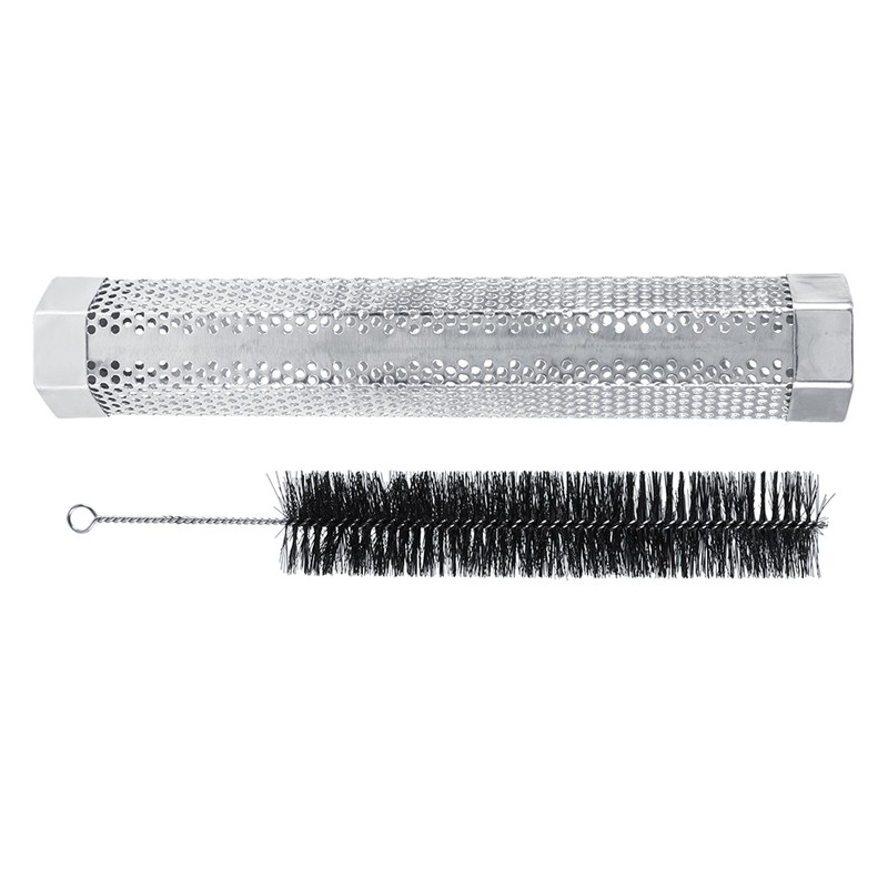Pellet Smoker Tube Hexagonal Stainless Steel BBQ Pipe Outdoor Mesh