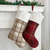Vanteriam 4 Pack Buffalo Plaid Christmas Stockings, 22 Inch Large