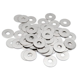 Design61 50 x Rivet Washer Diameter 25.5 mm / Hole Diameter 5.5 mm Nickel-Plated