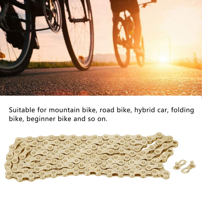 Alomejor Bicycle Chain Adjustable Freewheel Gear Chain for Bicycle Mountain