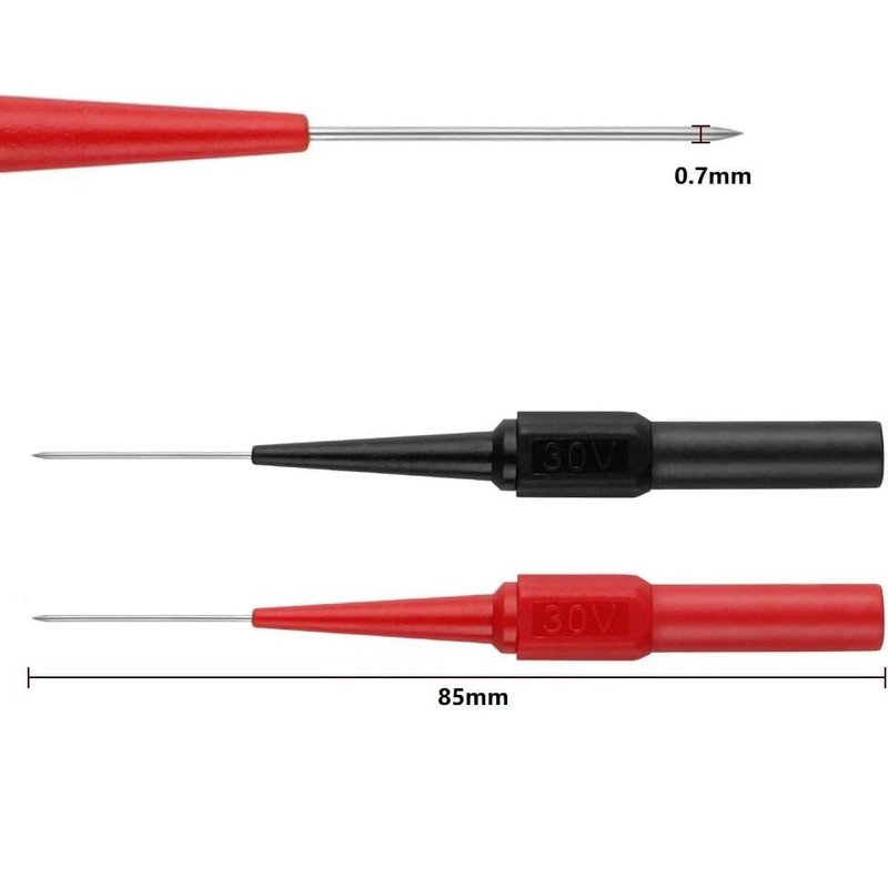 10 PCS Automotive Back Probe Pins Multimeter Wire Piercing Test