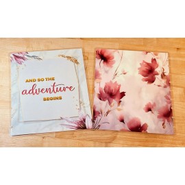 Handmade "And so the Adventure Begins" Cover Set for use with Classic Happy Planner-
