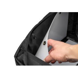 Chase Harper USA Motorcycle Tail Trunk Helmet Bag - Converts to Backpack for Easy Carry - Water-Resistant, Tear-Resistant, Industrial Grade Ballistic Nylon with Adjustable Strap Mounting System